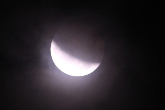 Gerhana Bulan Sebagian | Dokumentasi BMKG Padang Panjang