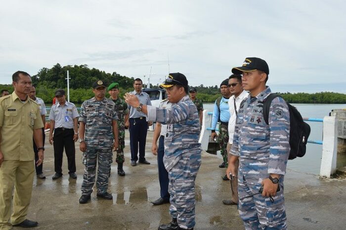 kunjungan Wadan Lantamal II Sumatera Barat, Kolonel Laut PM. Widhi Sutejo, MT. HAN | Dok. MC Mentawai