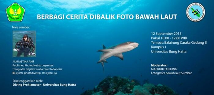 Poster Berbagi Cerita Dibalik Foto Bawah Laut