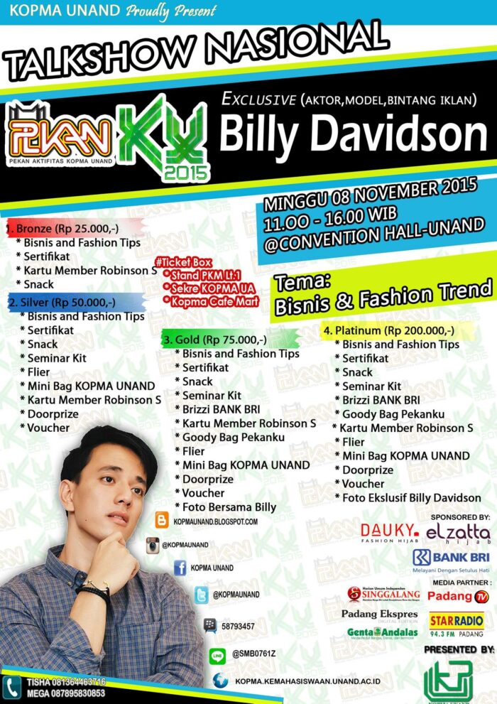 Talkshow Nasional Exclusive with Billy Davidson