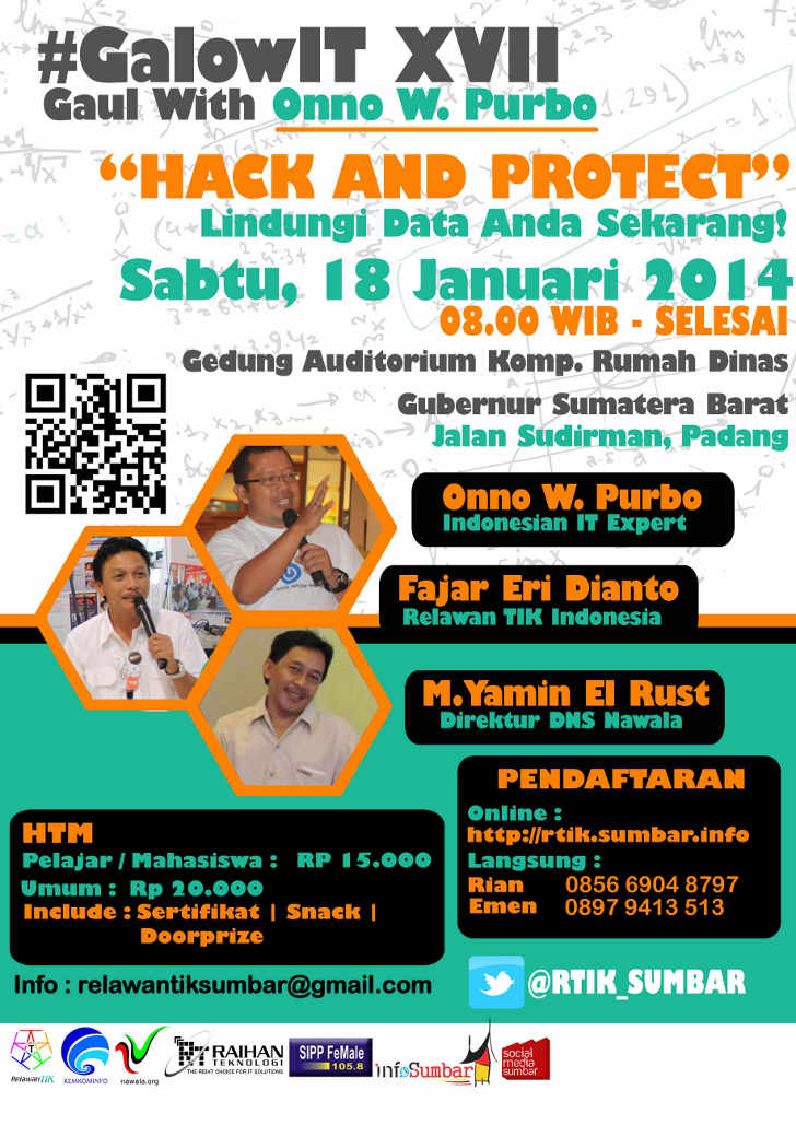 Cegah Kejahatan Cyber, Relawan TIK Sumbar Kembali Adakan GalowIT