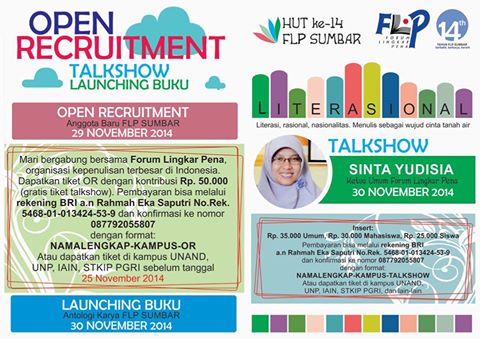 OR dan Talkshow Milad FLP Sumbar 2014