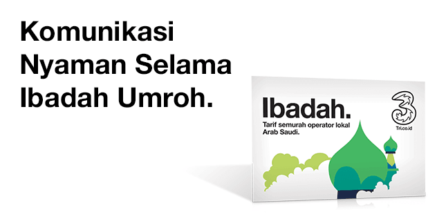 Layanan Tri Ibadah untuk Komunikasi Hemat selama Umroh