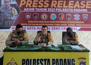 Polisi Catat Penurunan Tindak Kejahatan pada 2021 di Padang