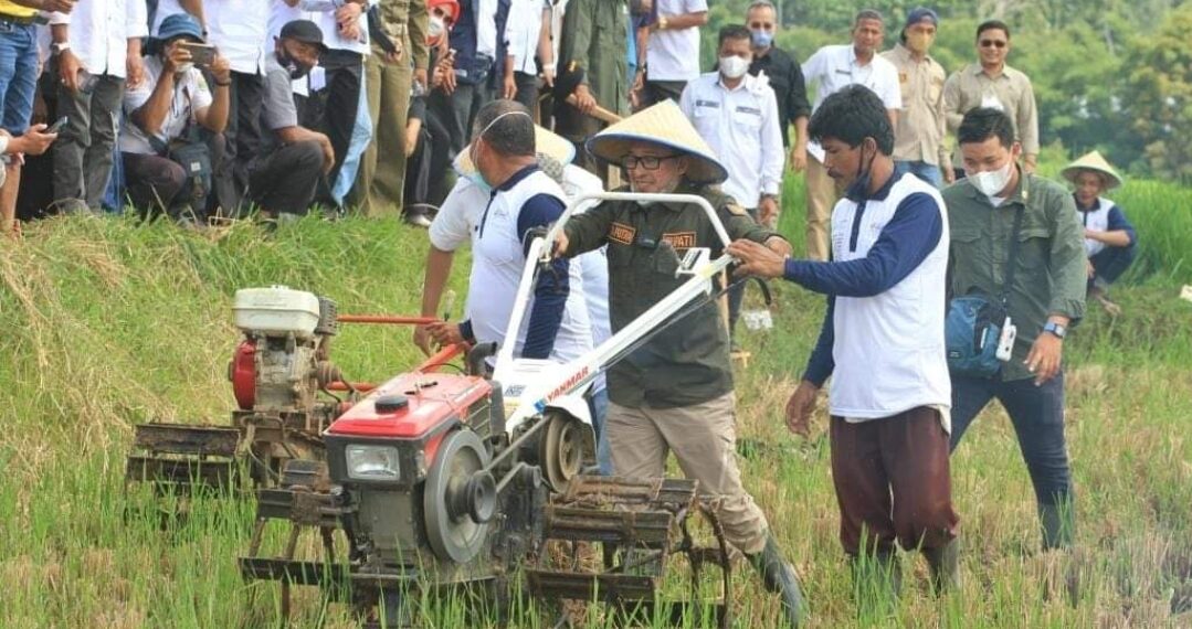 Ada Program Bajak Sawah Gratis di Tanah Datar