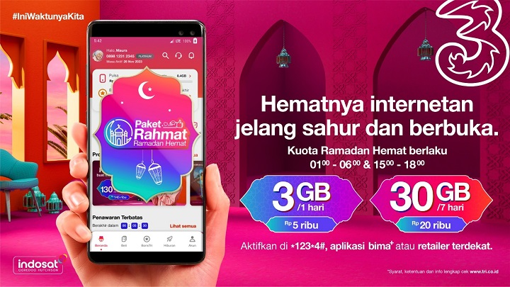 Tri Suarakan Pesan #IniWaktunyaKita Rasakan Kehangatan yang Nyata di Bulan Suci Ramadan ini