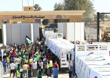 20 Truk Pasokan Bantuan Kemanusian untuk Gaza Mulai Masuk dari Mesir