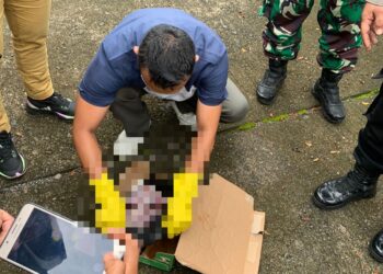 Penemuan Mayat Bayi Laki-laki di Kali Batang Air Sungai Kuranji Padang, Tali Pusar Masih Menempel