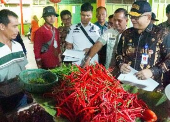 Jelang Idul Adha Sidak ke Pasar Alai dan Tanah Kongsi, Harga Cabai dan Bawang Merah Masih Tertinggi