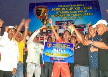 Taklukkan Tuan Rumah Lewat Drama 20 Eksekutor Penalti, Persitas Pasaman Barat Juara Jordus Cup XXI-2025